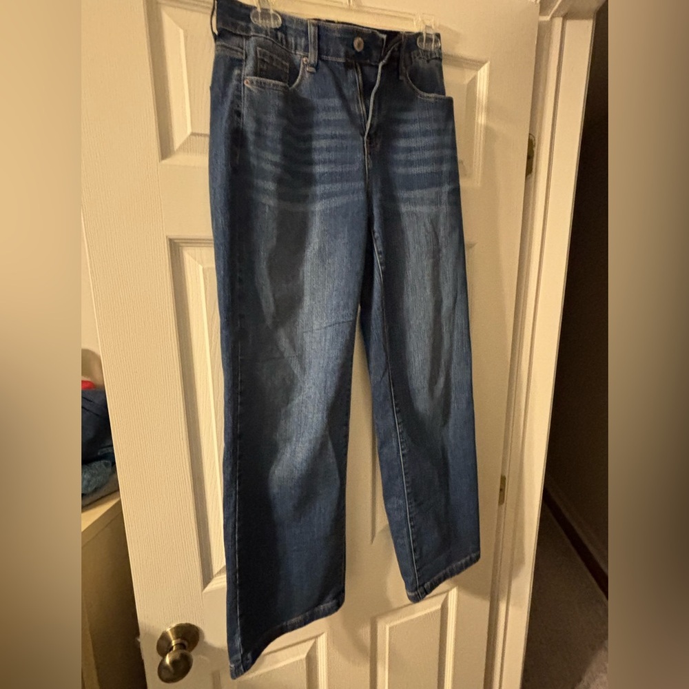 Blue Wide Leg Jeans